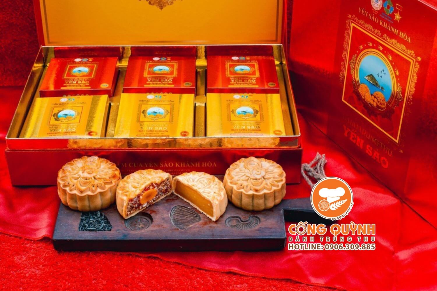Hộp 6 bánh - Bánh Trung Thu Yến Sào Khánh Hòa 2023