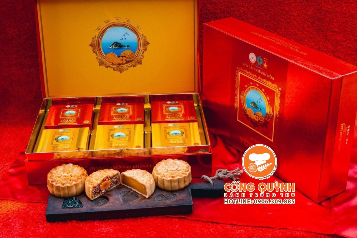 Hộp 6 bánh - Bánh Trung Thu Yến Sào Khánh Hòa 2023
