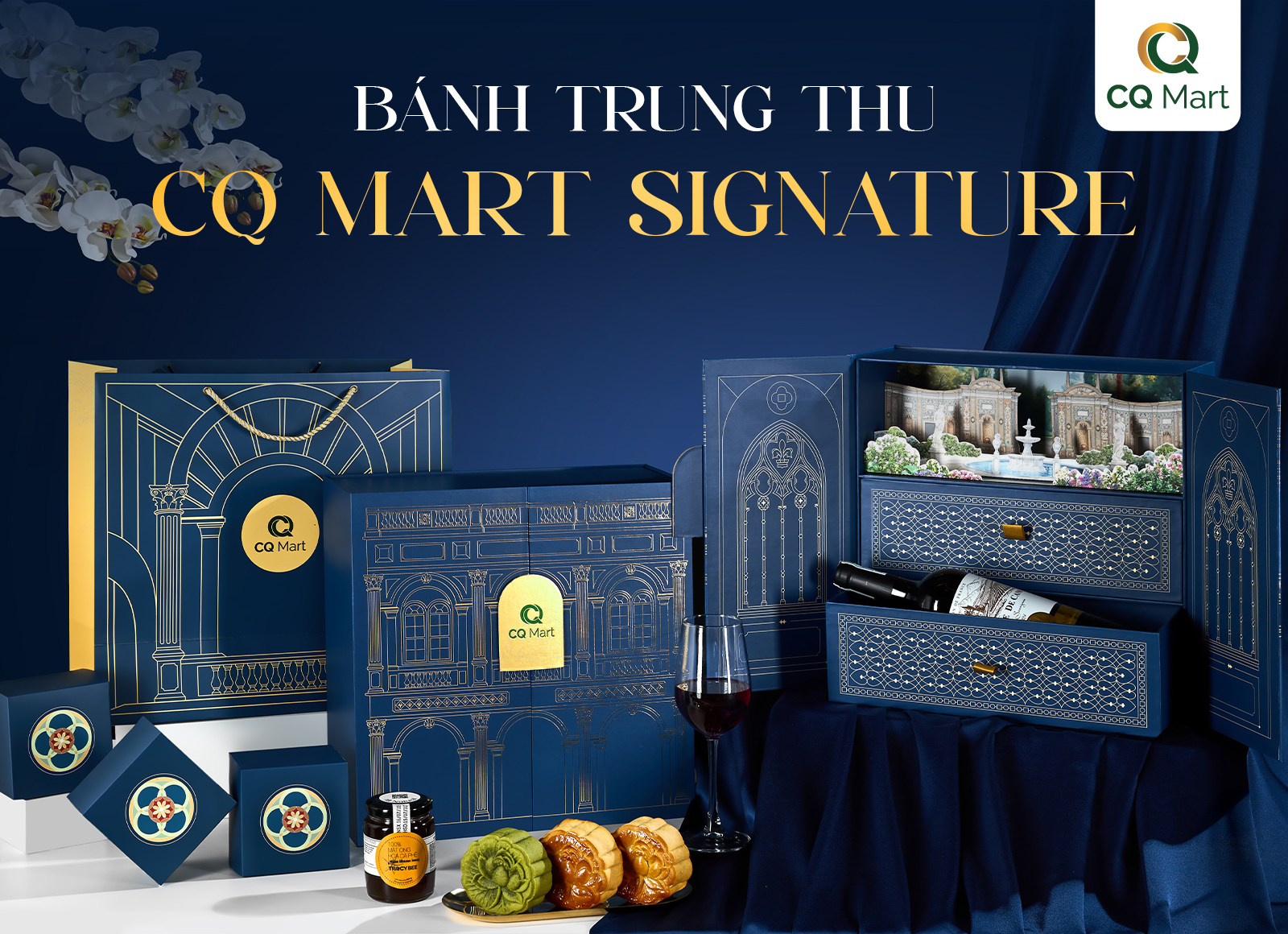 Bánh trung thu CQ Mart Signature 2026 - Bộ quà tặng cao cấp