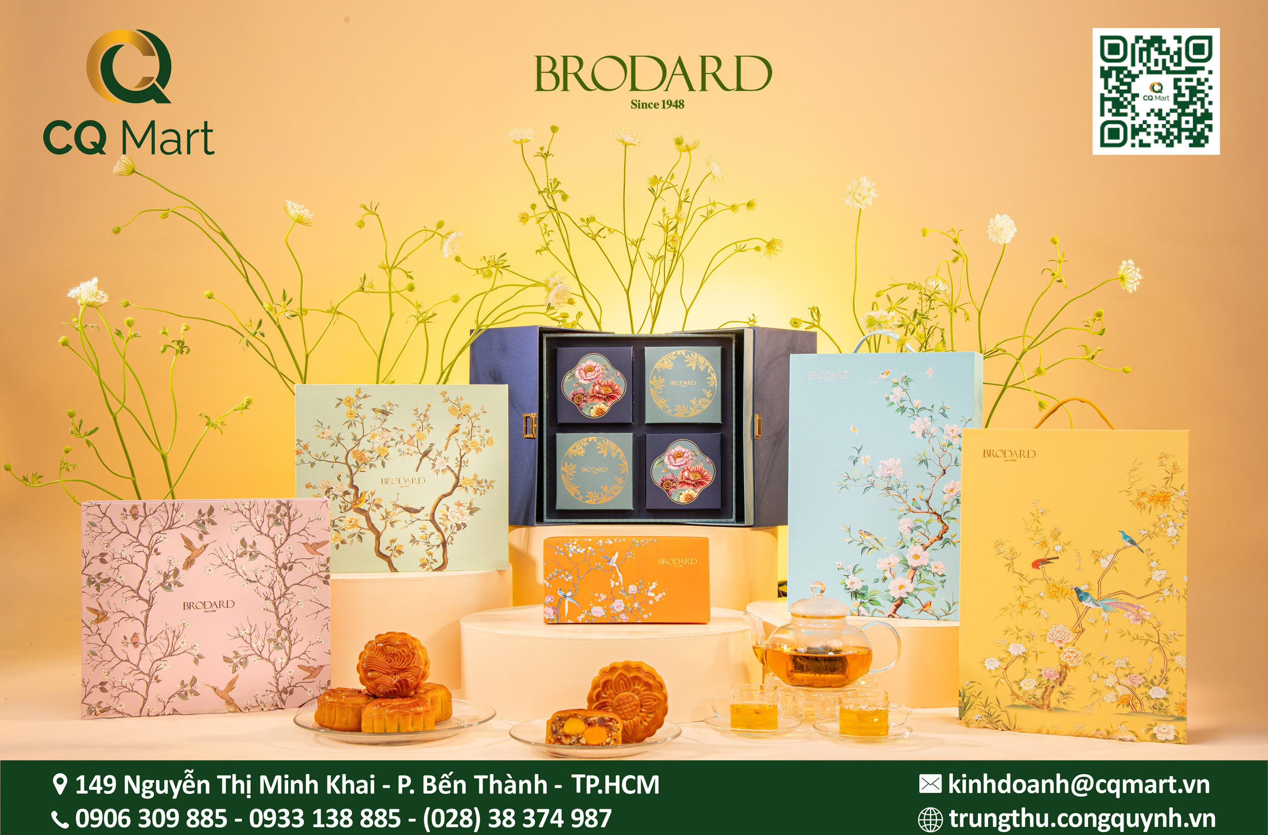 Bộ sưu tập bánh trung thu Brodard 2025 mới nhất