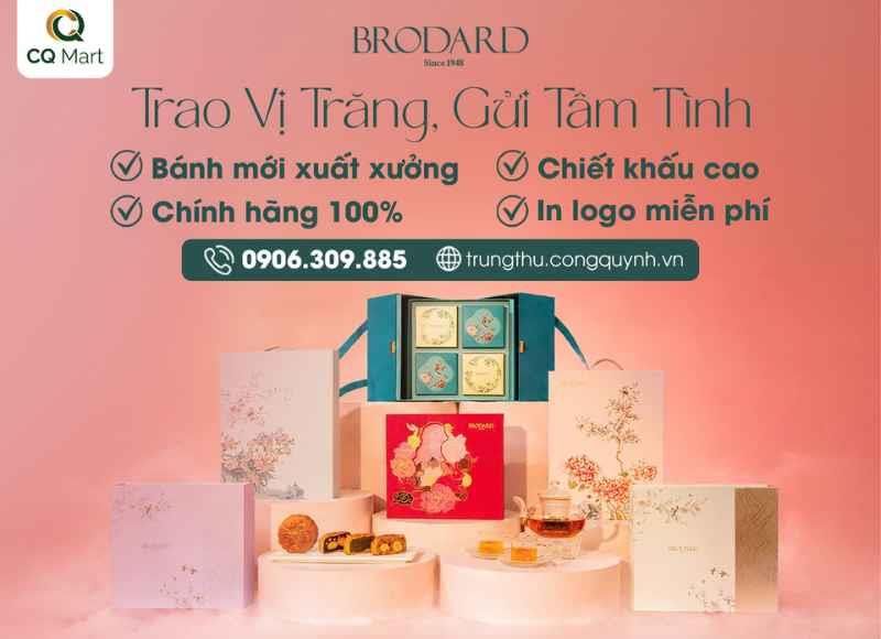 Bánh trung thu Brodard 2026 chính hãng tại CQ Mart