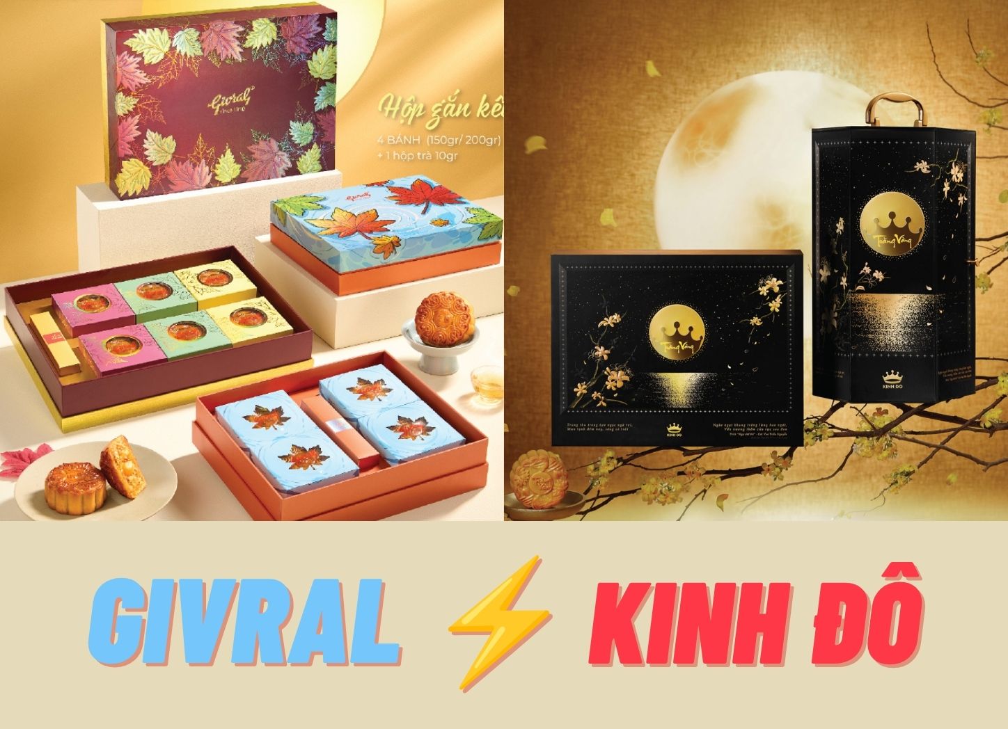 So sánh bánh trung thu Kinh Đô và Givral 2026 chi tiết