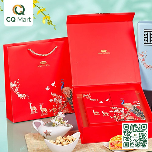 Bánh Trung Thu Bibica - Hộp Bách Nguyệt (Đỏ)