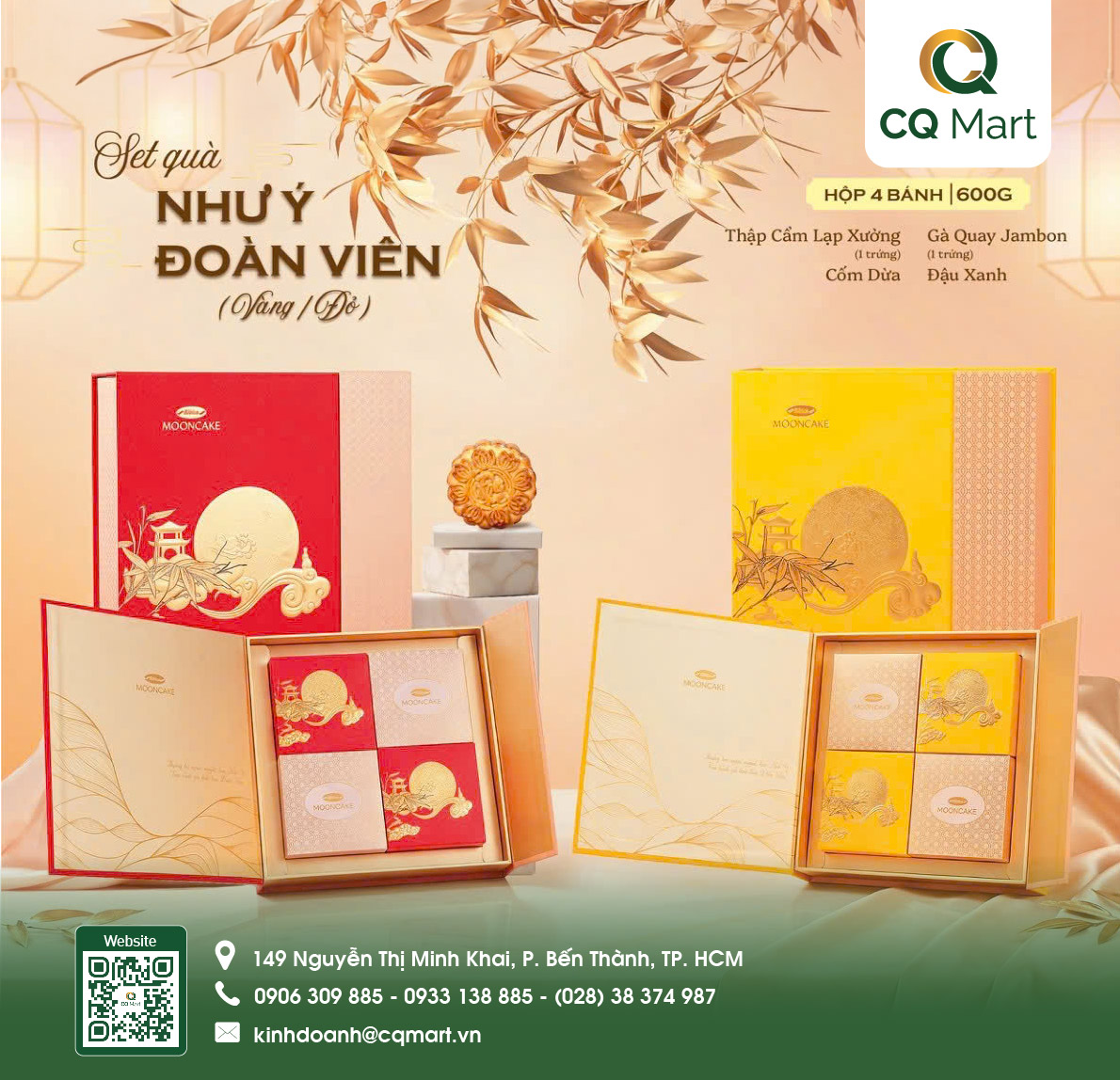Bánh Trung Thu Bibica - Hộp Như Ý Đoàn Viên (Đỏ)