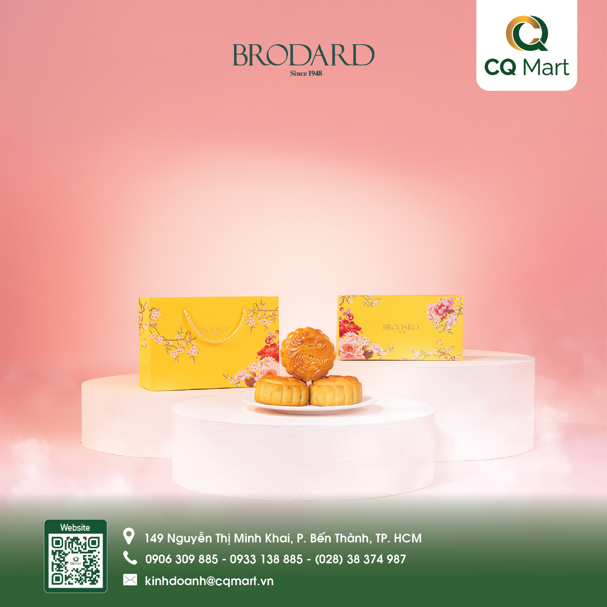 Bánh Trung Thu Brodard - Hộp 2 bánh