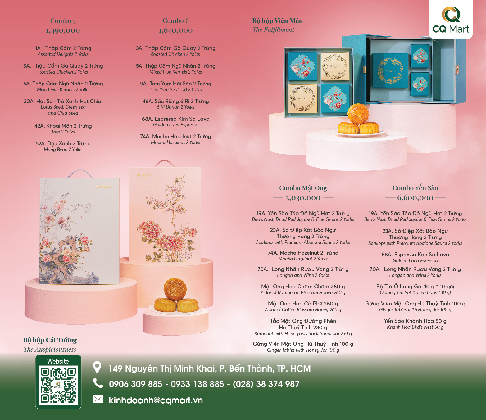 Bánh Trung Thu Brodard - Hộp VIP Viên Mãn (Mật Ong)