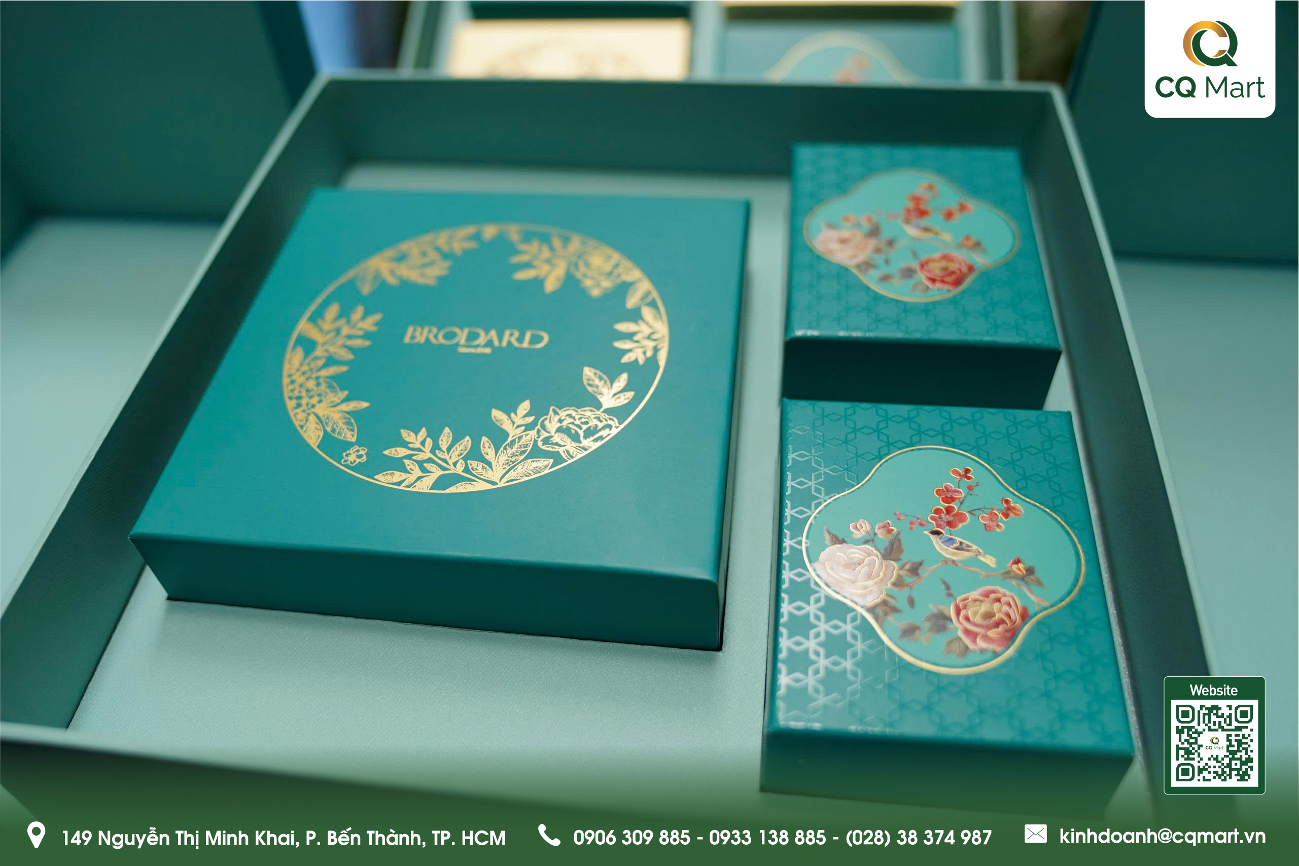 Bánh Trung Thu Brodard - Hộp VIP Viên Mãn (Yến Sào)