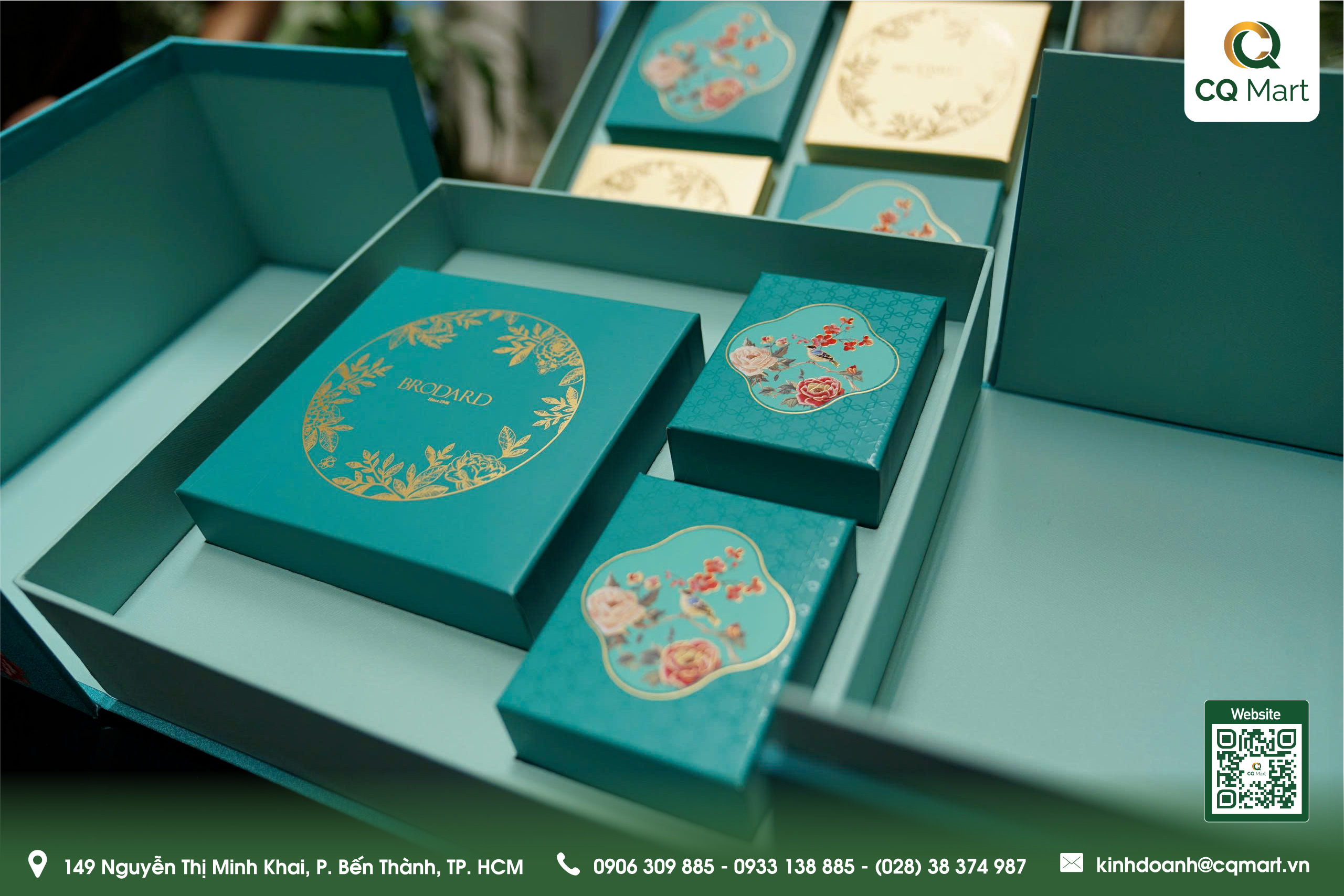 Bánh Trung Thu Brodard - Hộp VIP Viên Mãn (Yến Sào)
