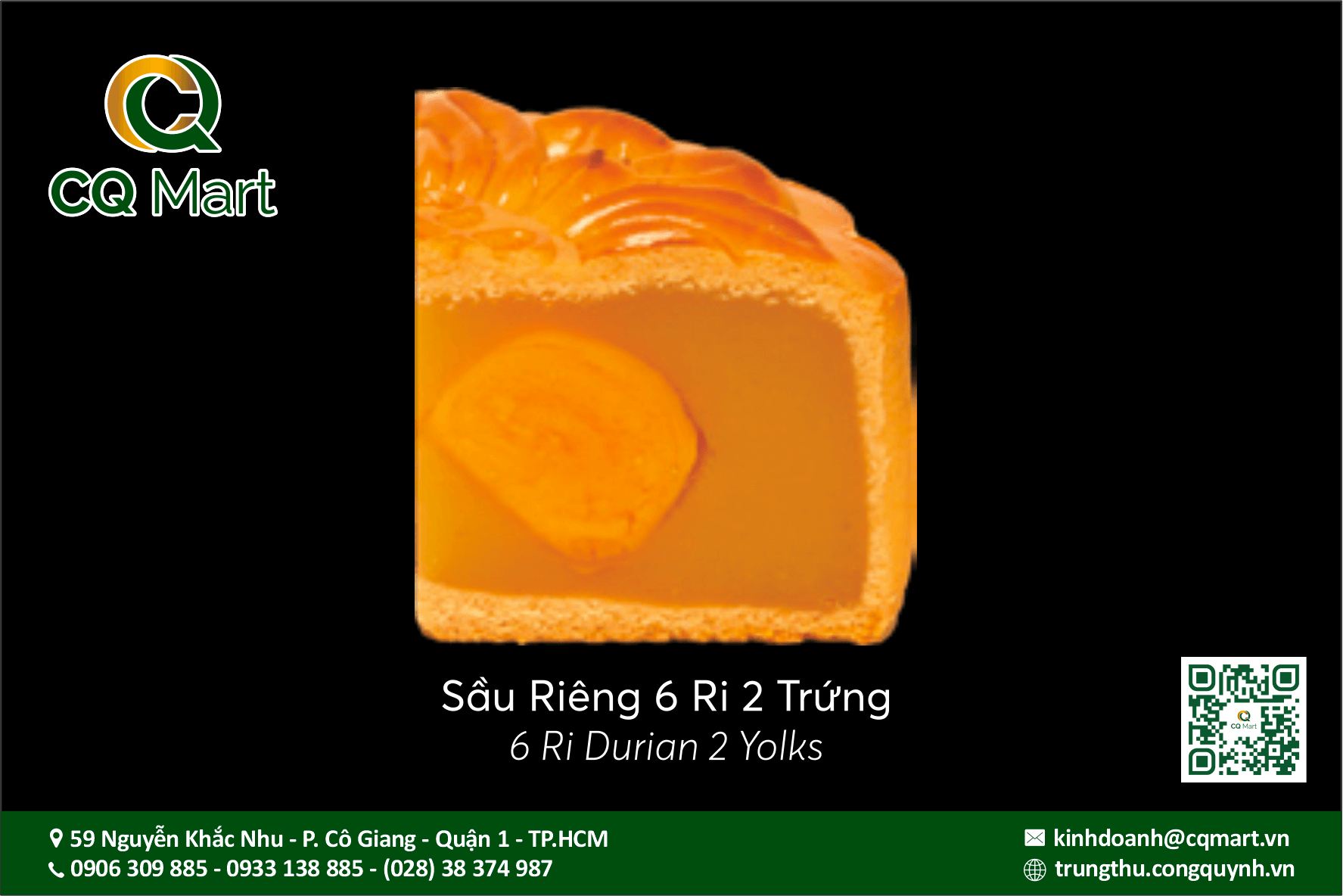 Bánh trung thu Brodard Sầu riêng 6 Ri