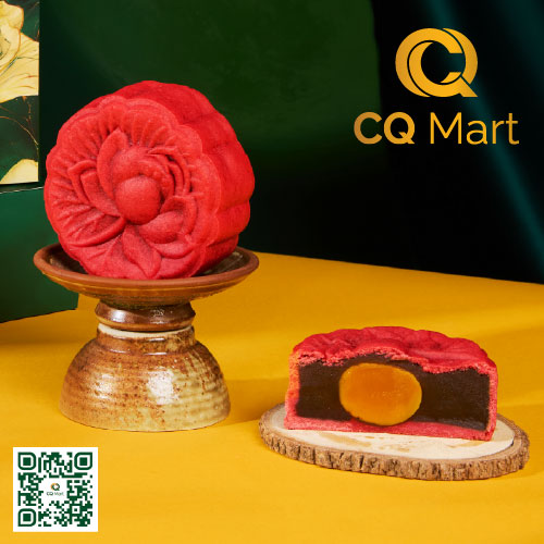 Bánh trung thu CQ Mart Signature Trà Bá Tước Hoa Hồng