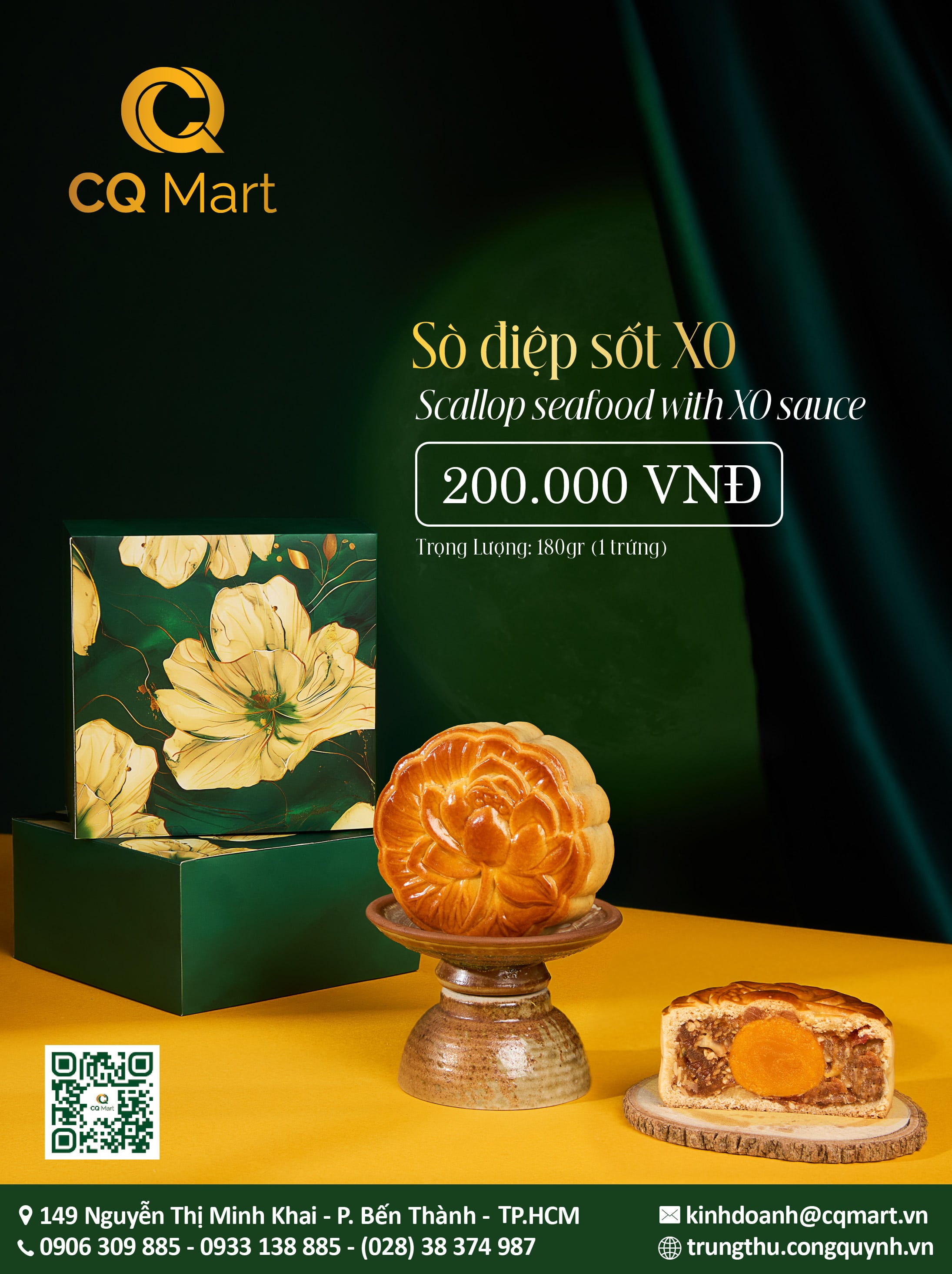Bánh trung thu CQ Mart Signature Sò Điệp Sốt X.O