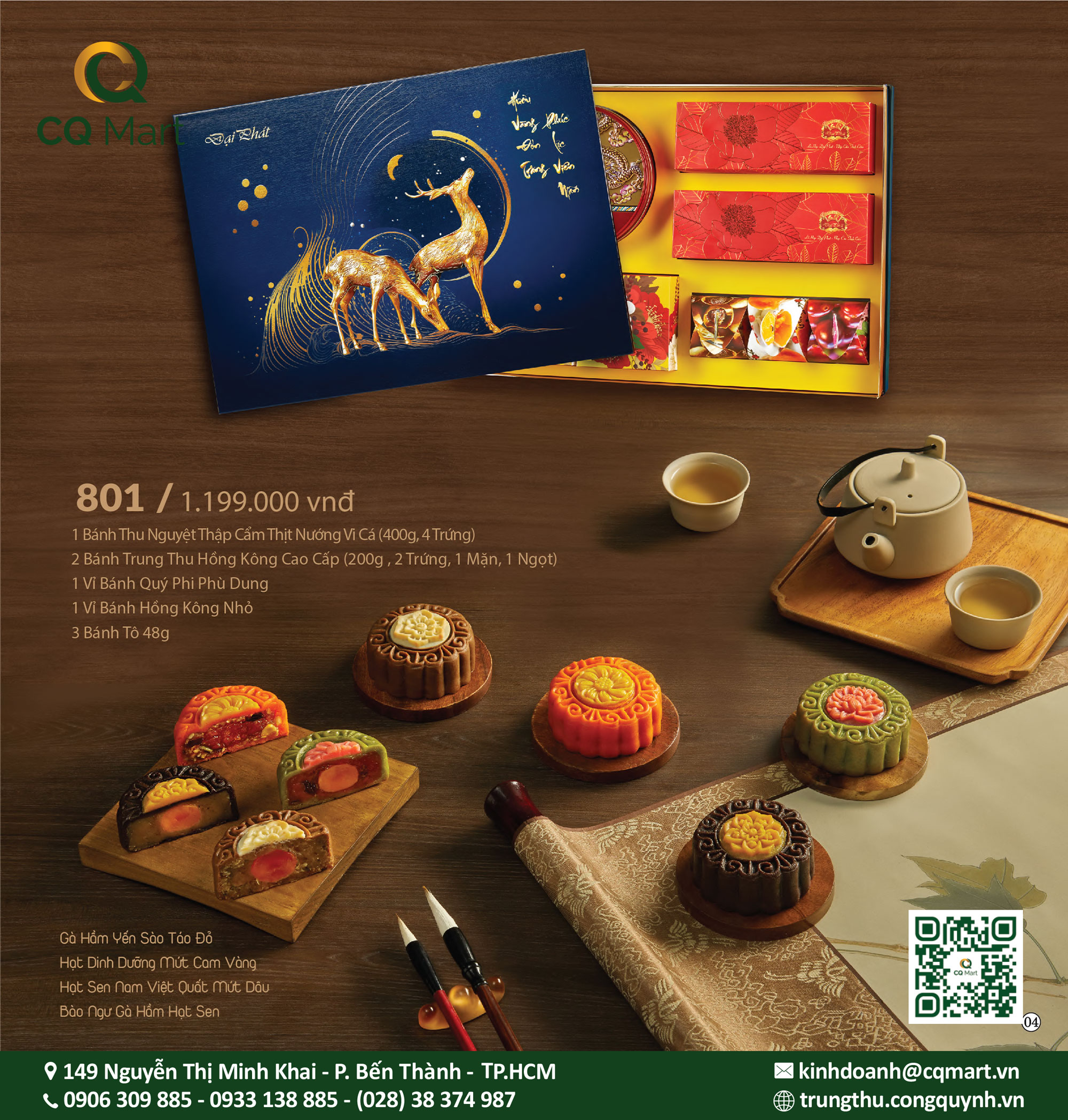 Bánh Trung Thu Đại Phát - Lễ Hộp Hoàng Kim 801