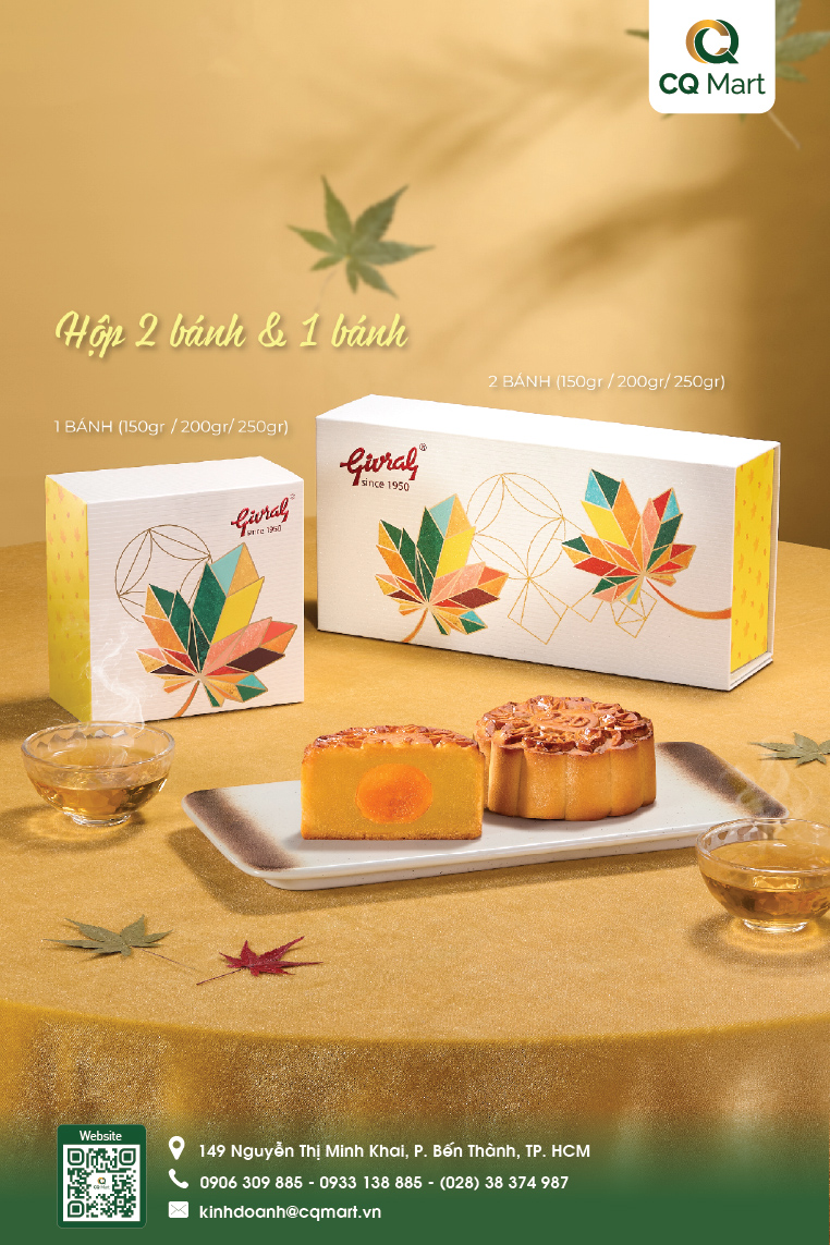 Bánh Trung Thu Givral 2026 Hộp 2 Bánh