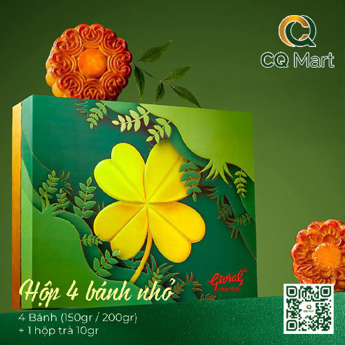 Bánh Trung Thu Givral 2025 Hộp 4 Bánh Nhỏ