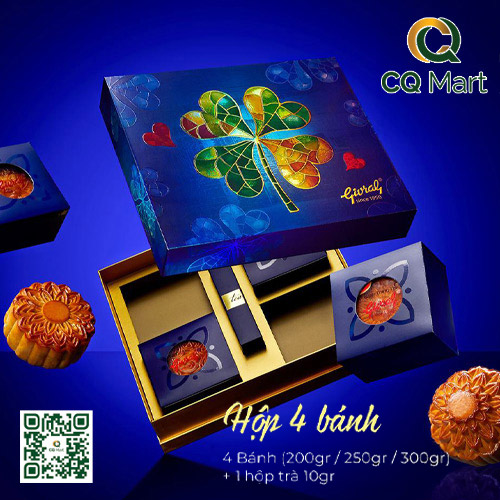 Bánh Trung Thu Givral 2025 Hộp 4 Bánh