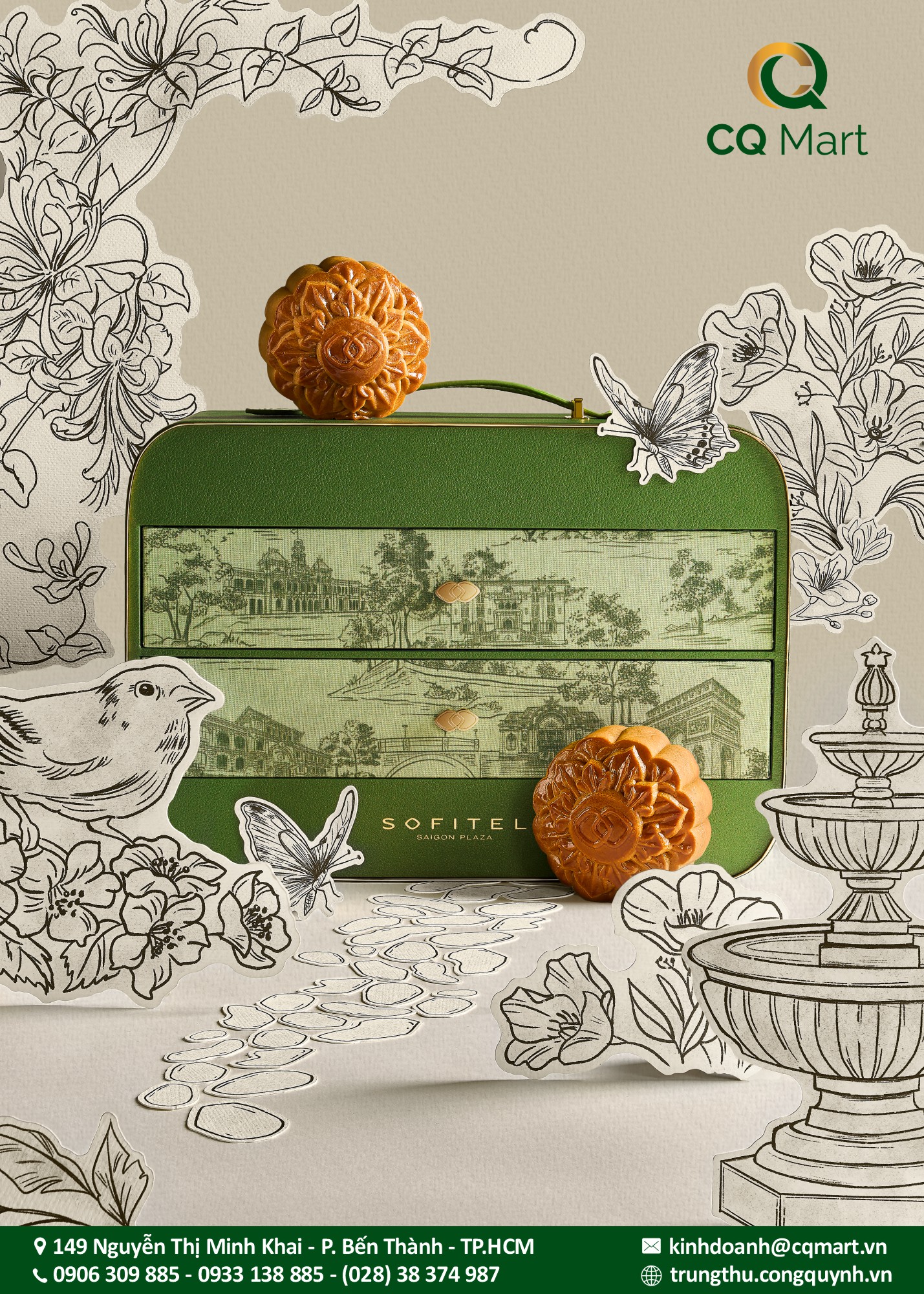 Bánh trung thu KS năm sao Sofitel - DELUXE MOONCAKE BOX