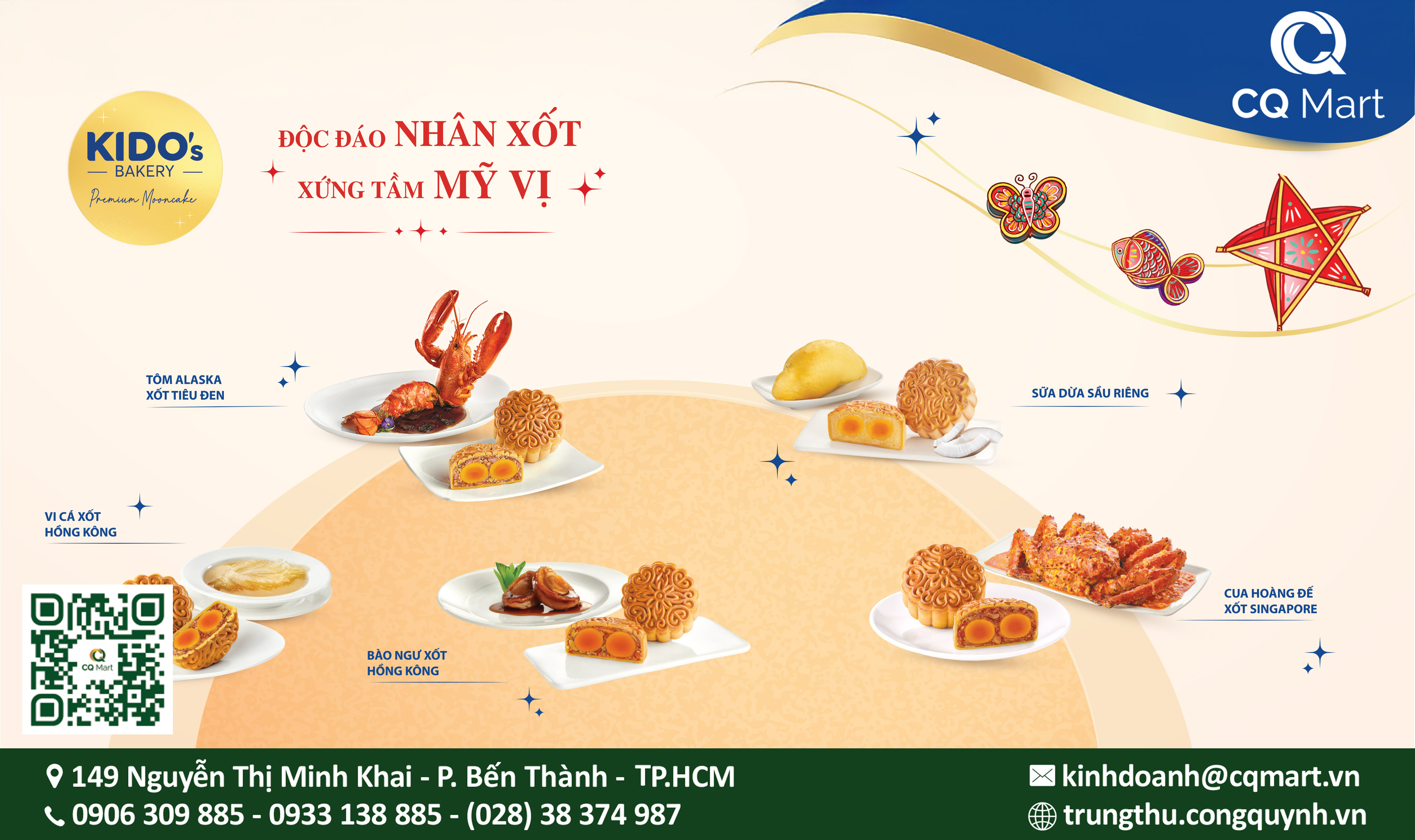 Bánh trung thu Kido Cua Hoàng Đế Xốt Singapore