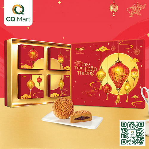 Bánh trung thu Kido - Mỹ Vị Cát Tường Đỏ