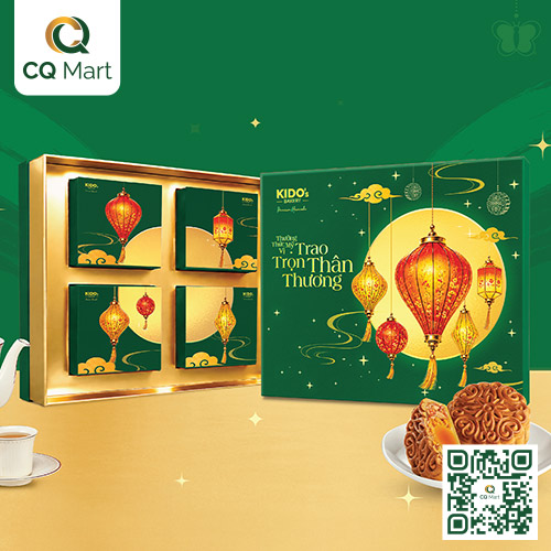 Bánh trung thu Kido - Mỹ Vị Cát Tường Xanh