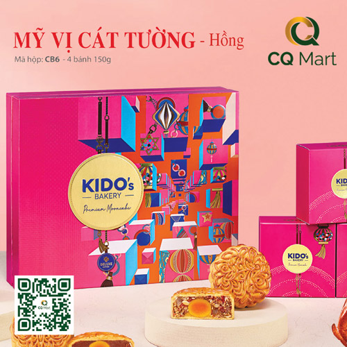 Bánh trung thu Kido - Mỹ Vị Cát Tường Hồng