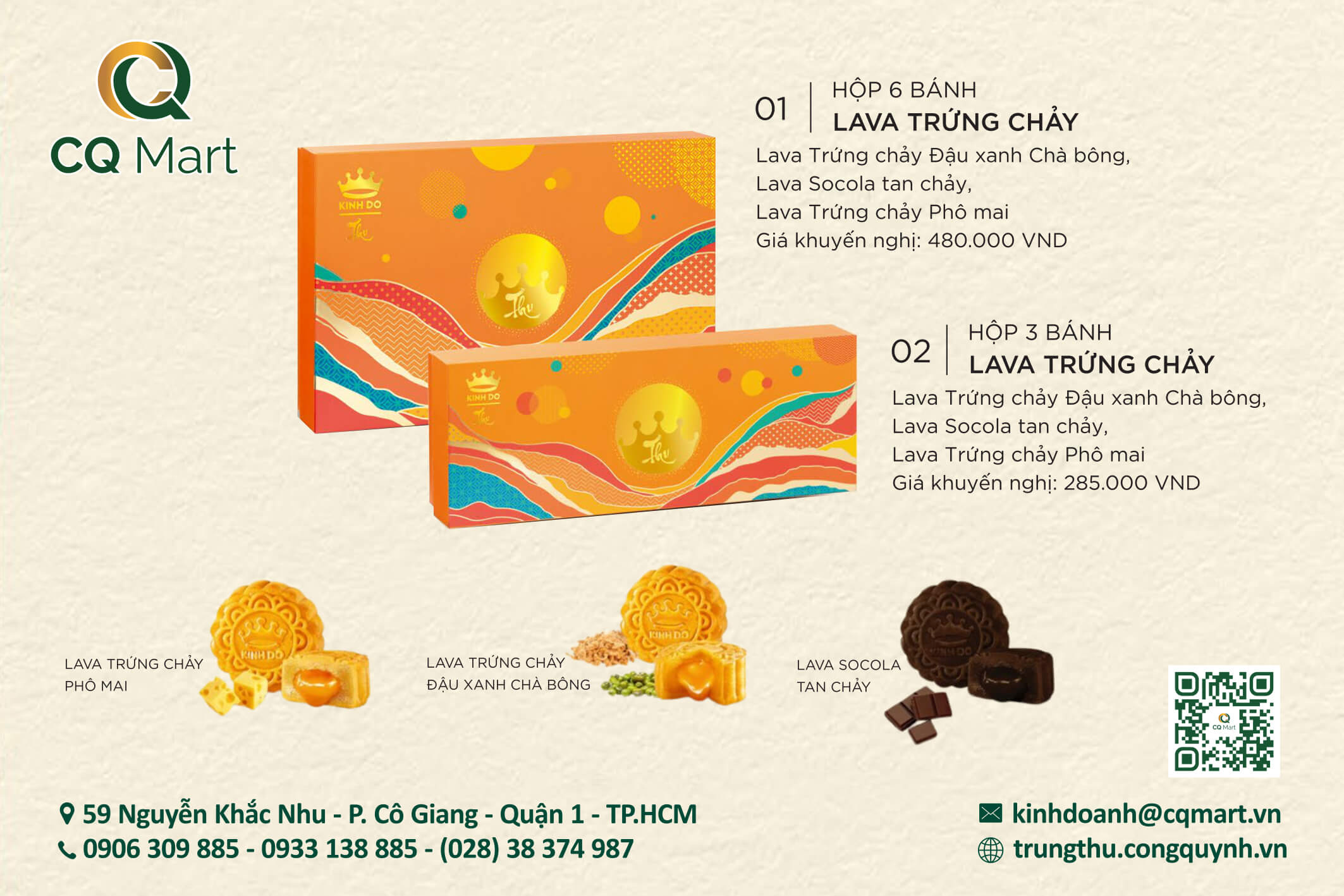 Bánh Trung Thu Kinh Đô Hộp Lava Trứng Chảy