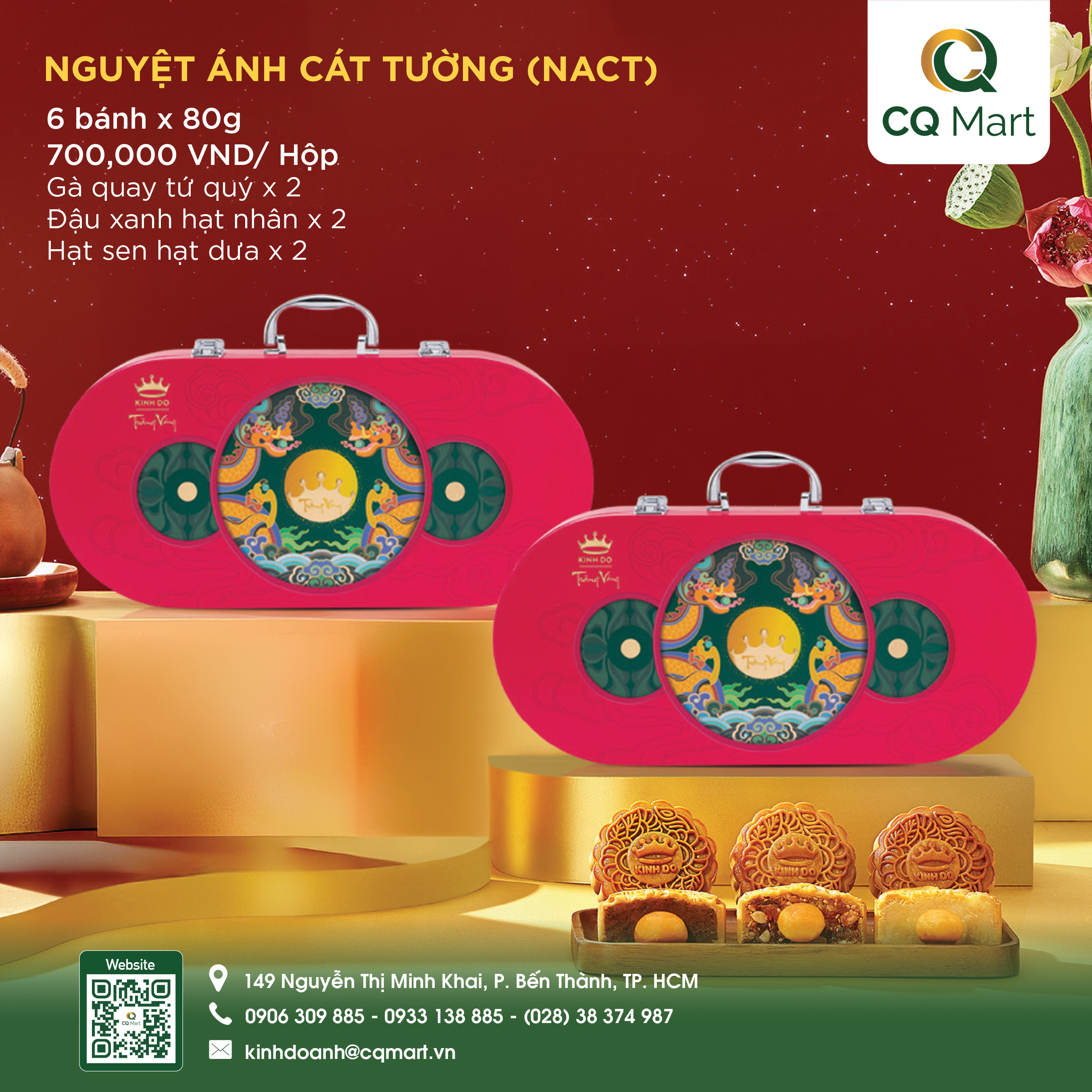 Bánh Trung Thu Kinh Đô - Hộp Nguyệt Ánh Cát Tường