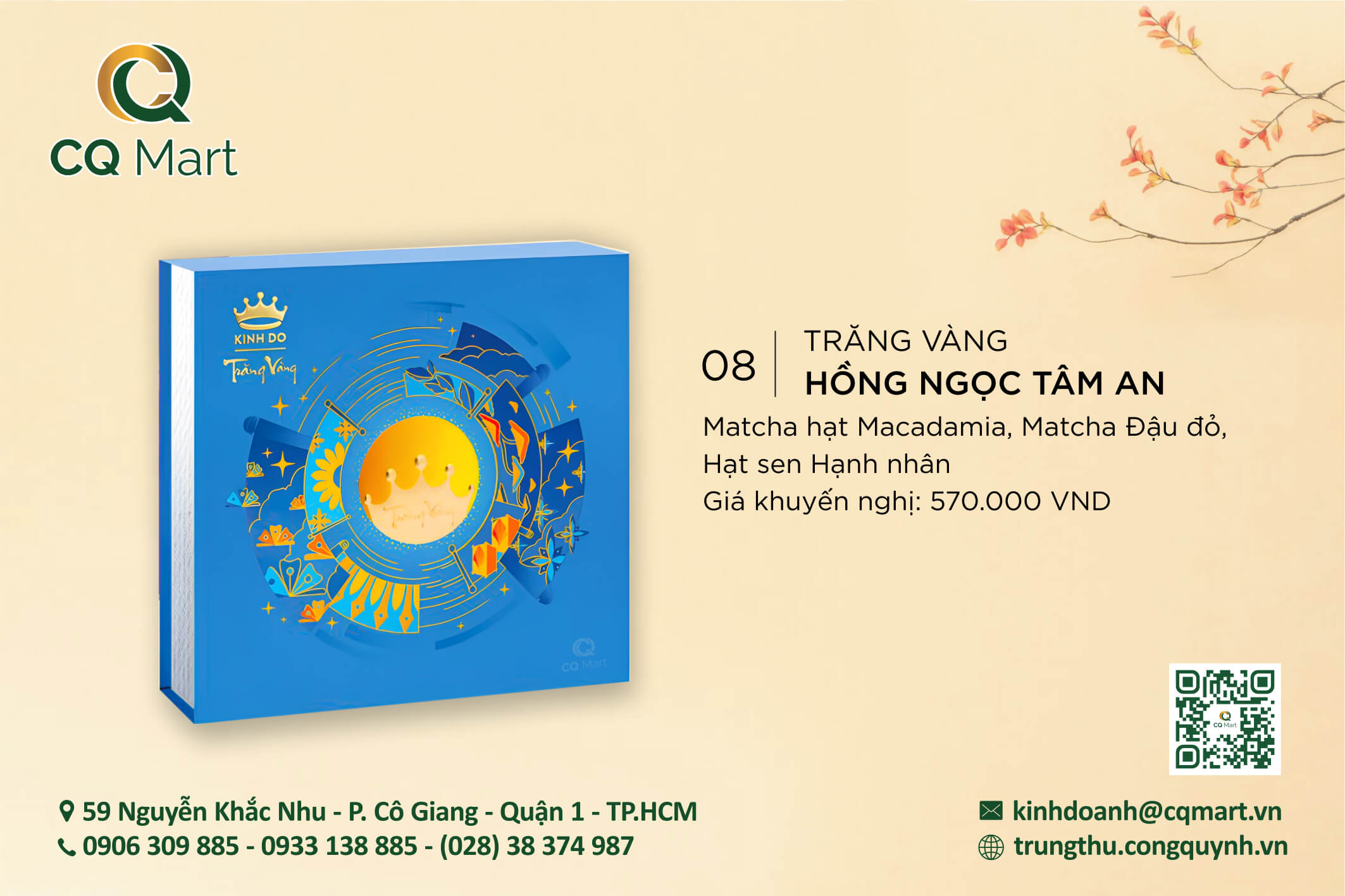 Bánh trung thu Kinh Đô Trăng Vàng Hồng Ngọc 2024 (Tâm An)