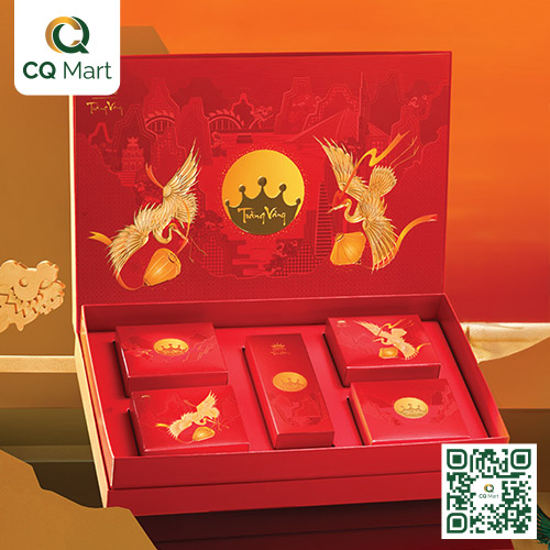 Bánh Trung Thu Kinh Đô - Hộp Hoàng Kim Vinh Hiển