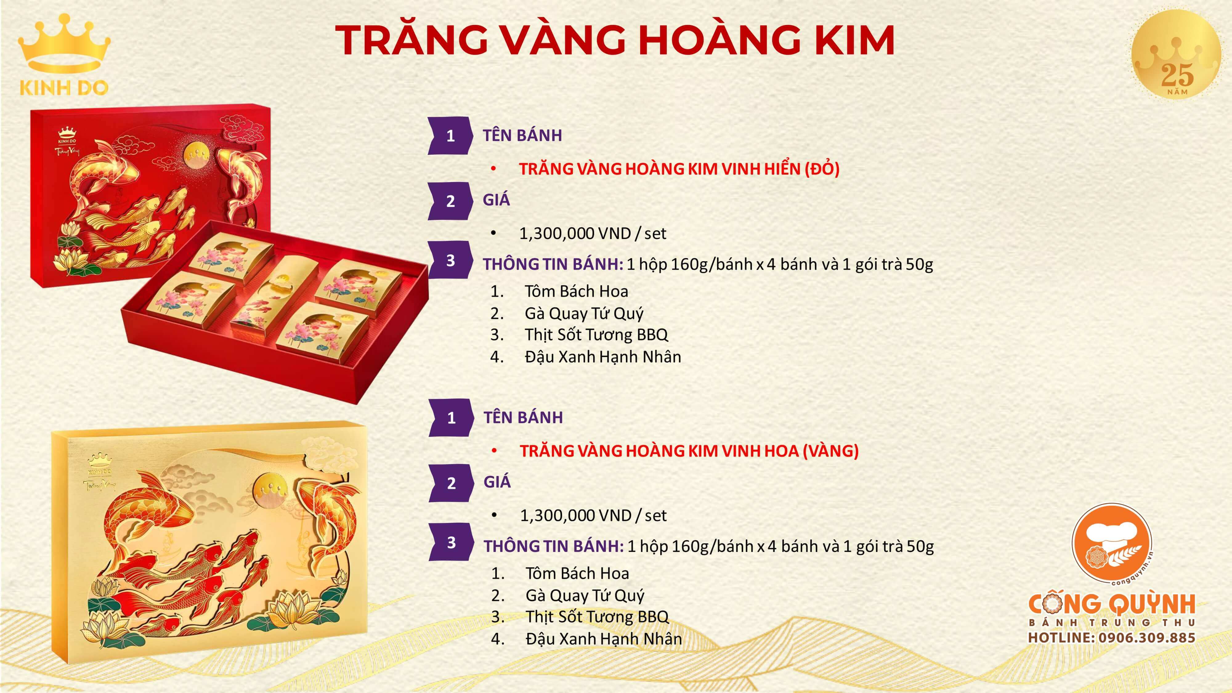 Bánh Trung Thu Kinh Đô Trăng Vàng 2023