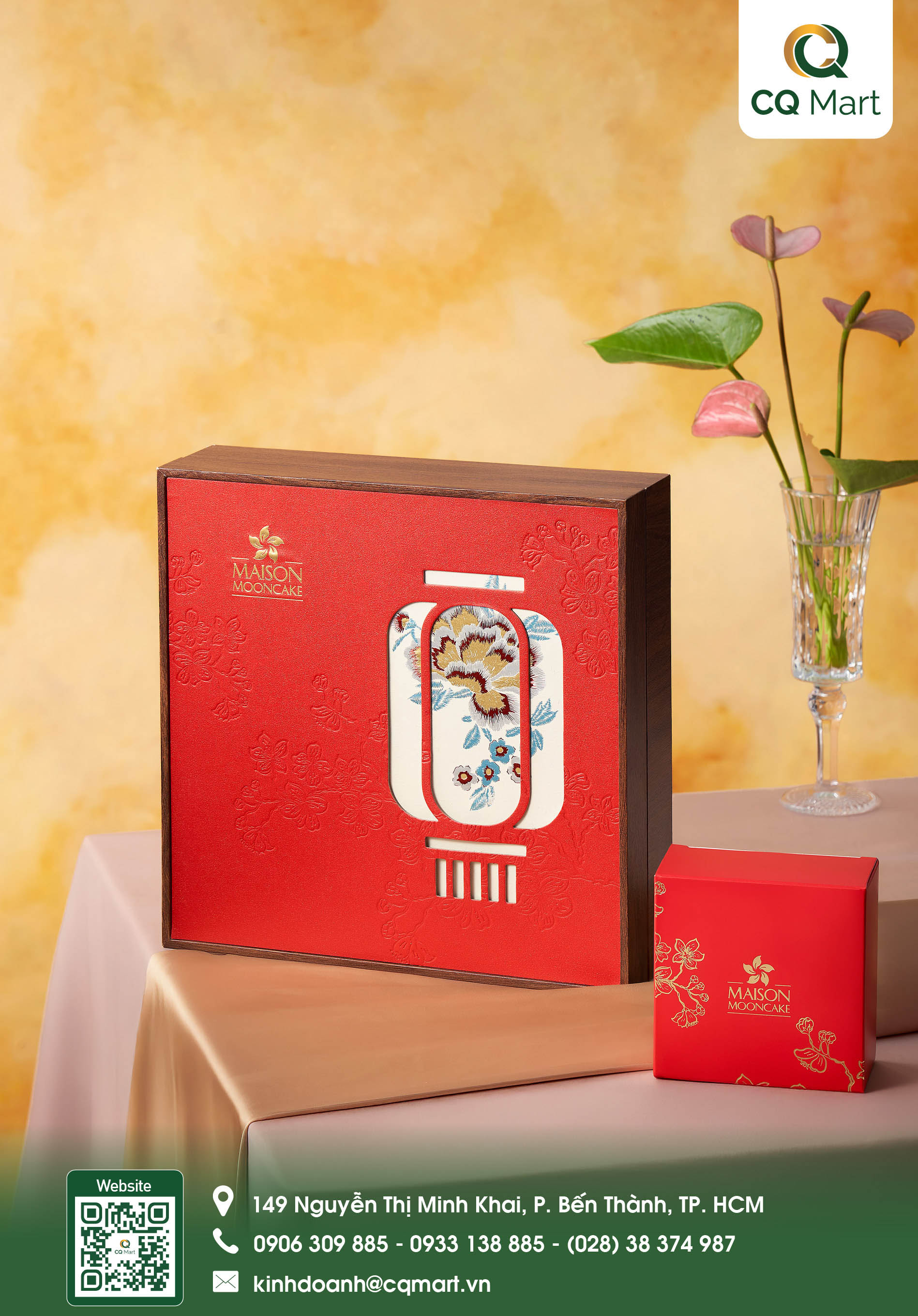 Bánh Trung Thu Maison - Hộp Nguyệt Quang (Đỏ)