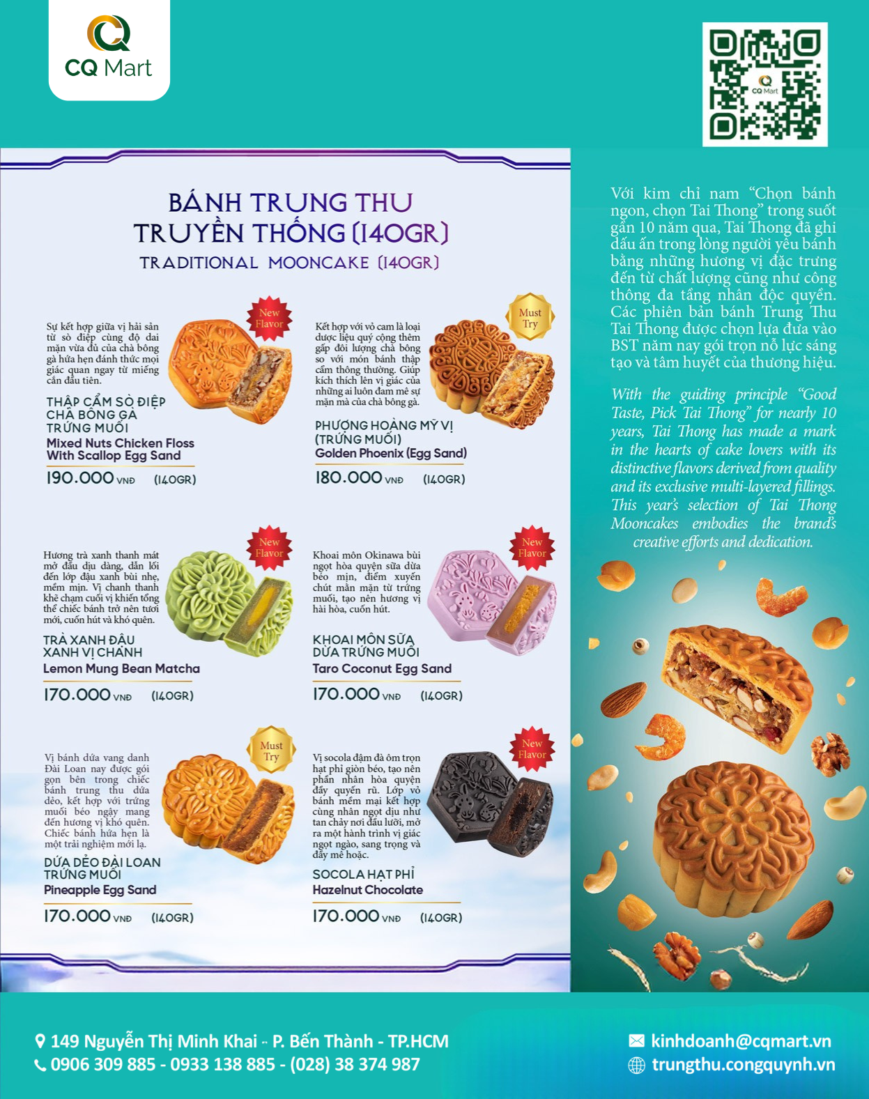 Bánh Trung Thu Nhập Khẩu Tai Thong 2025