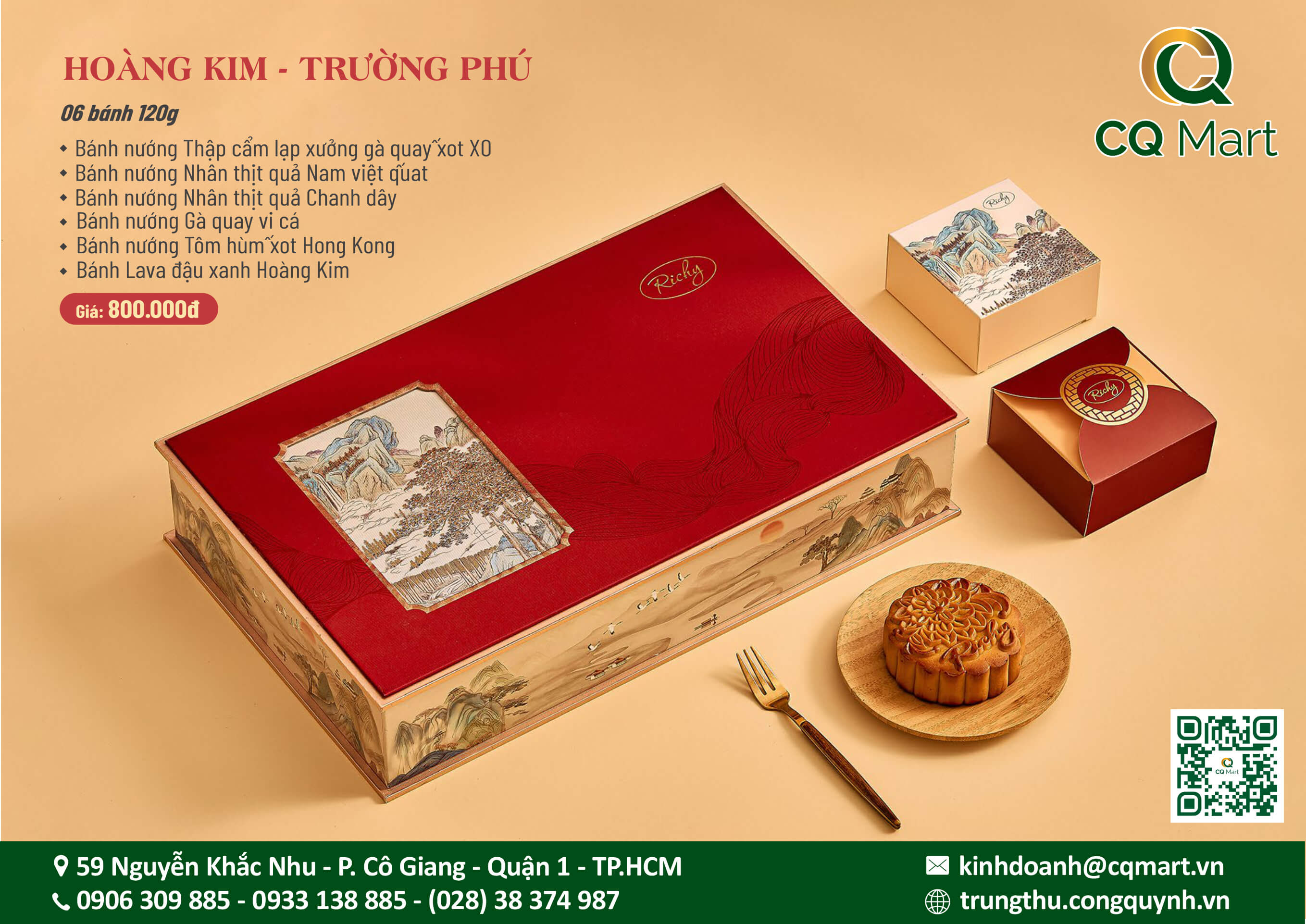 Bánh trung thu Richy Hoàng Kim - Trường Phú