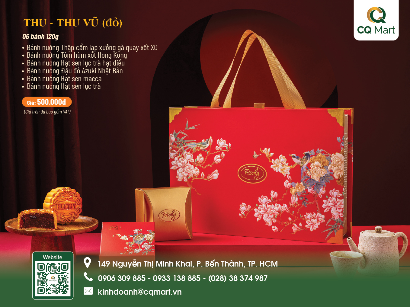 Bánh trung thu Richy Thu - Thu Vũ (Đỏ)