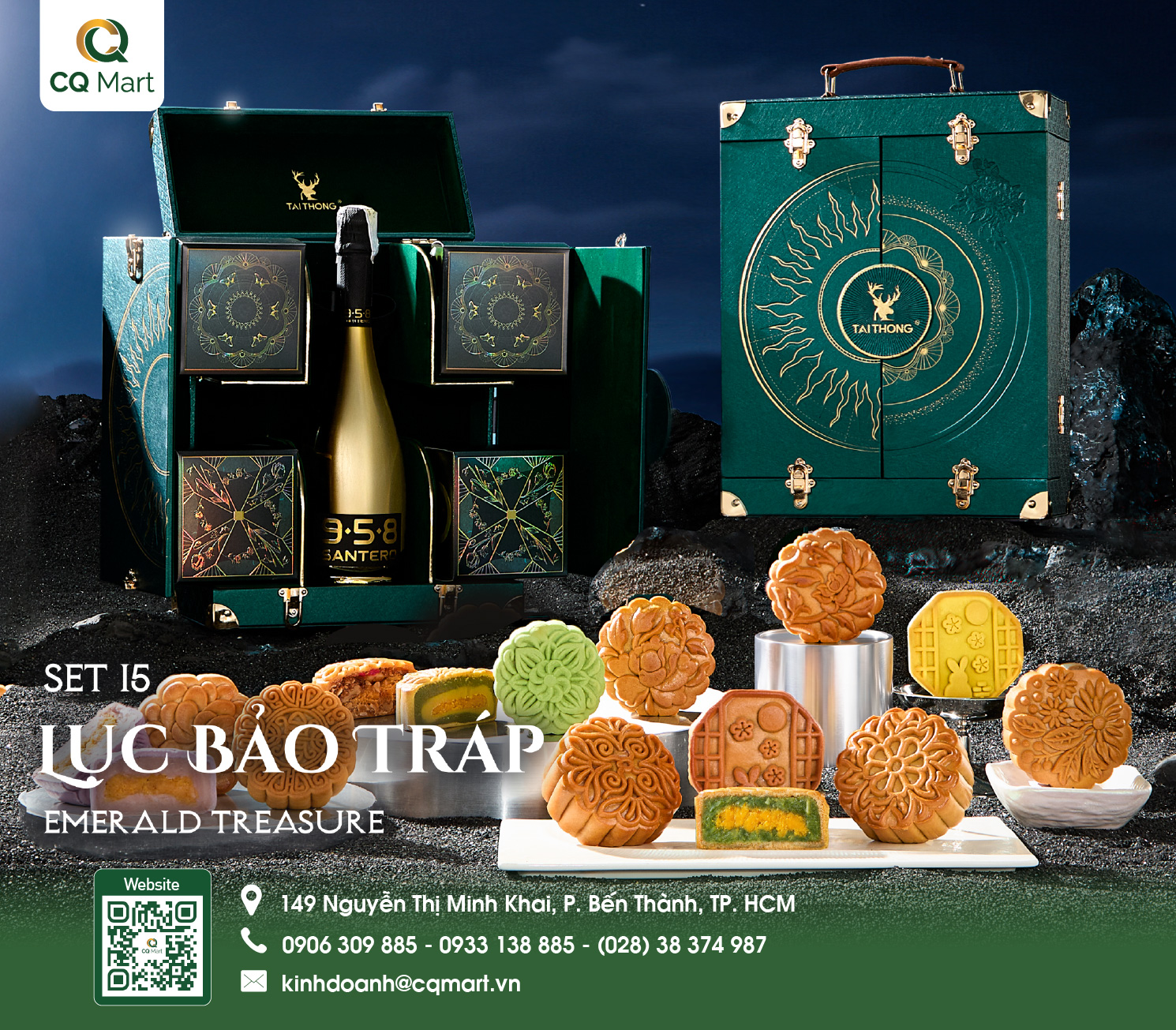 Bánh Trung Thu Tai Thong - Lục Bảo Tráp 15