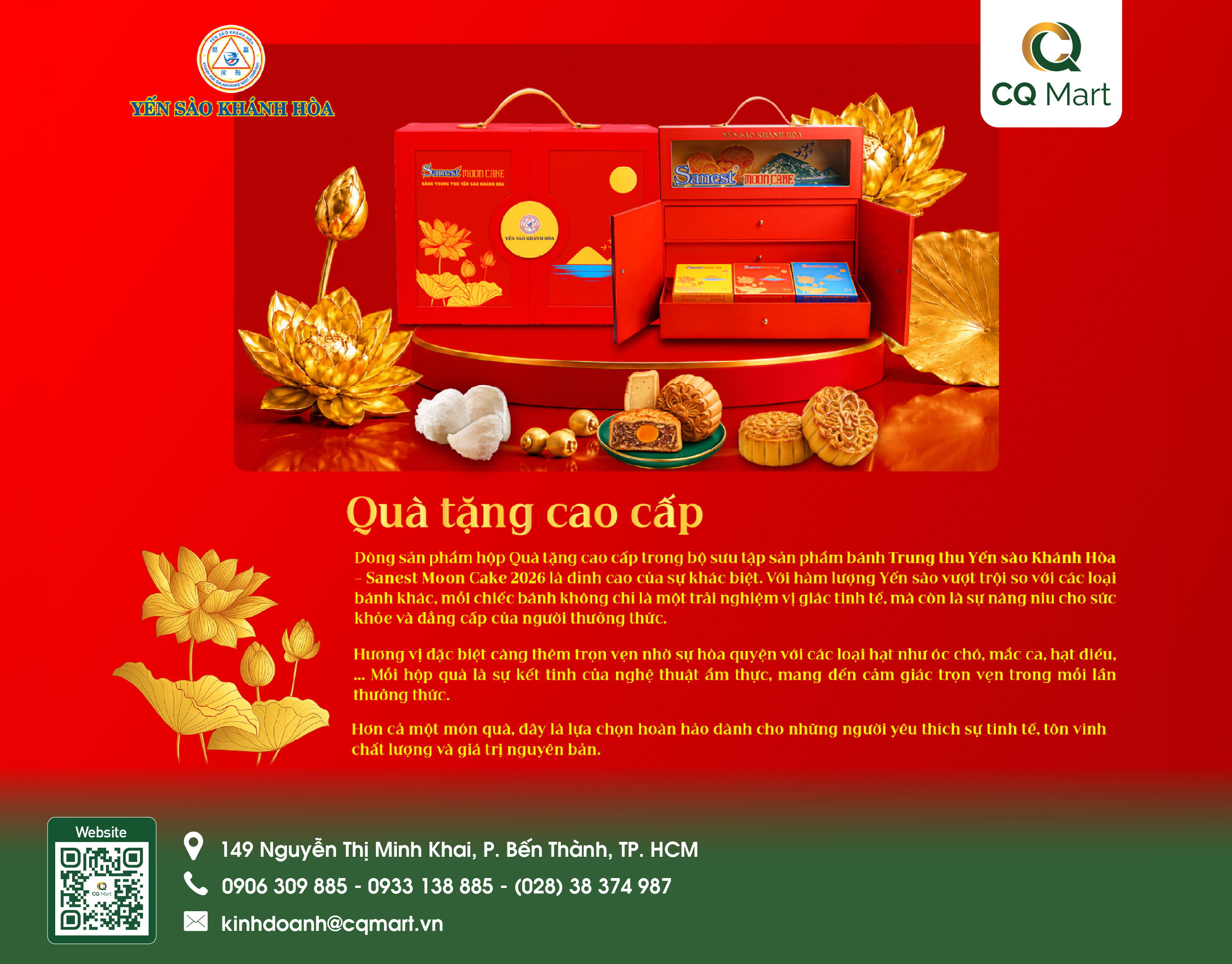 Bánh Trung Thu Yến sào Khánh Hoà - Hộp H9/QT