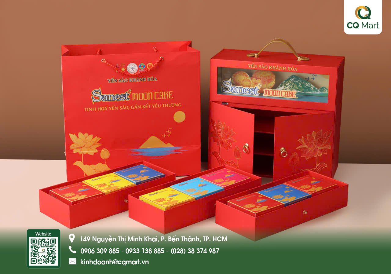 Bánh Trung Thu Yến sào Khánh Hoà - Hộp H9/QT