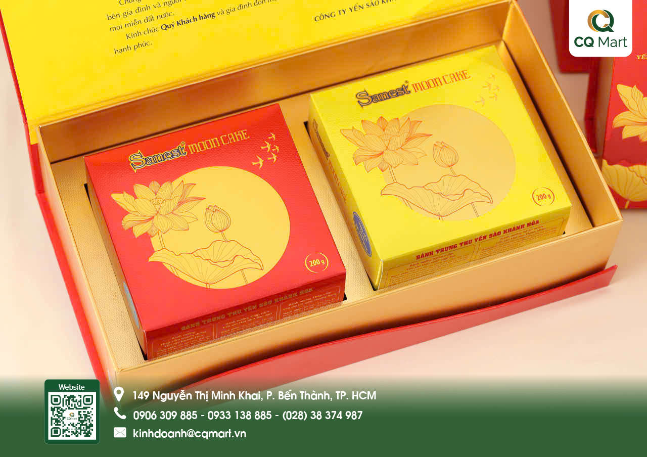 Bánh Trung Thu Yến Sào Khánh Hòa - Hộp H2/120 2C