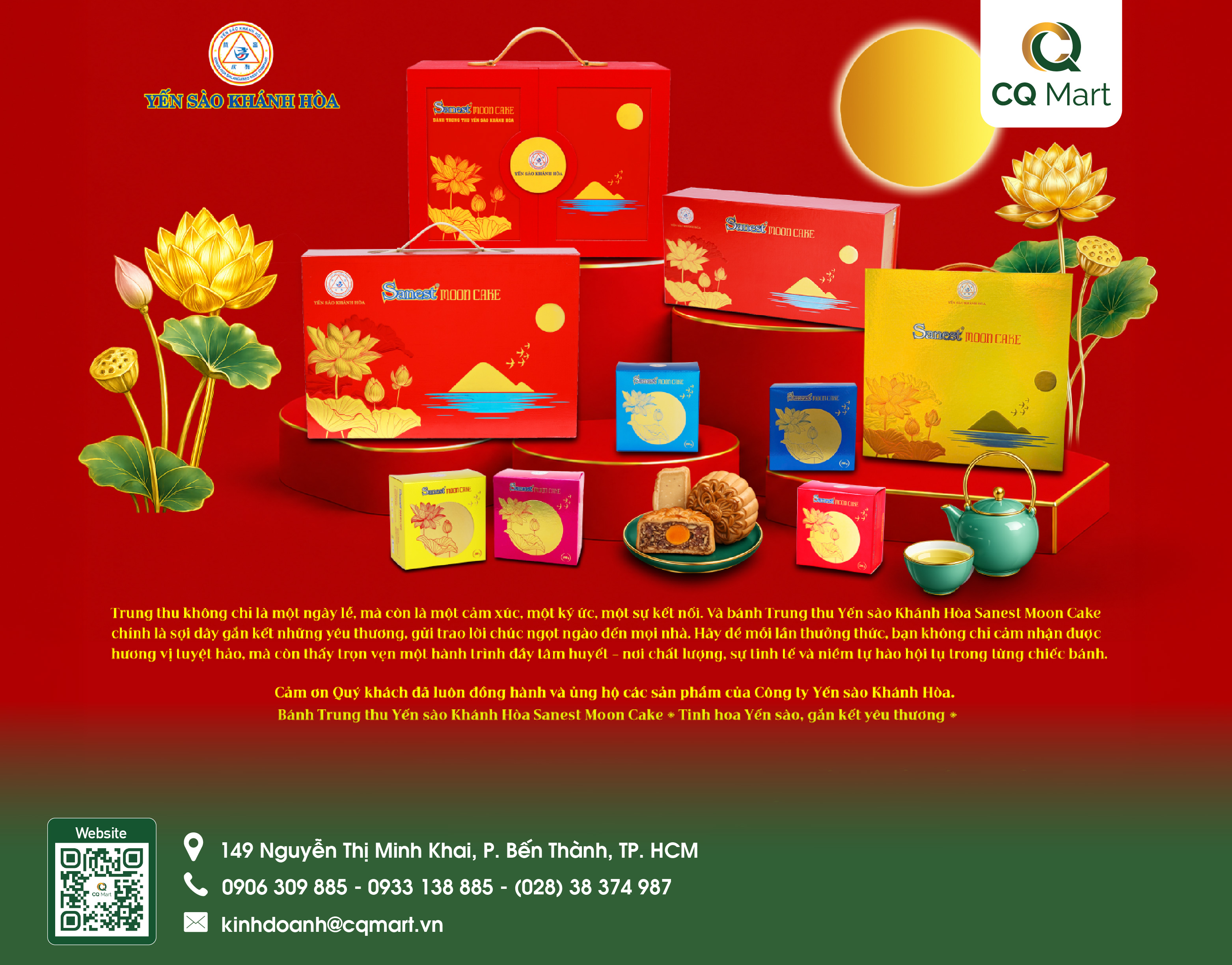 Bánh Trung Thu Yến Sào Khánh Hòa - Hộp H4/120 4C