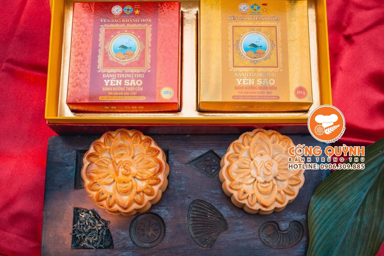 Bánh Trung Thu Yến Sào Khánh Hòa 2024 - Hộp 2 Bánh
