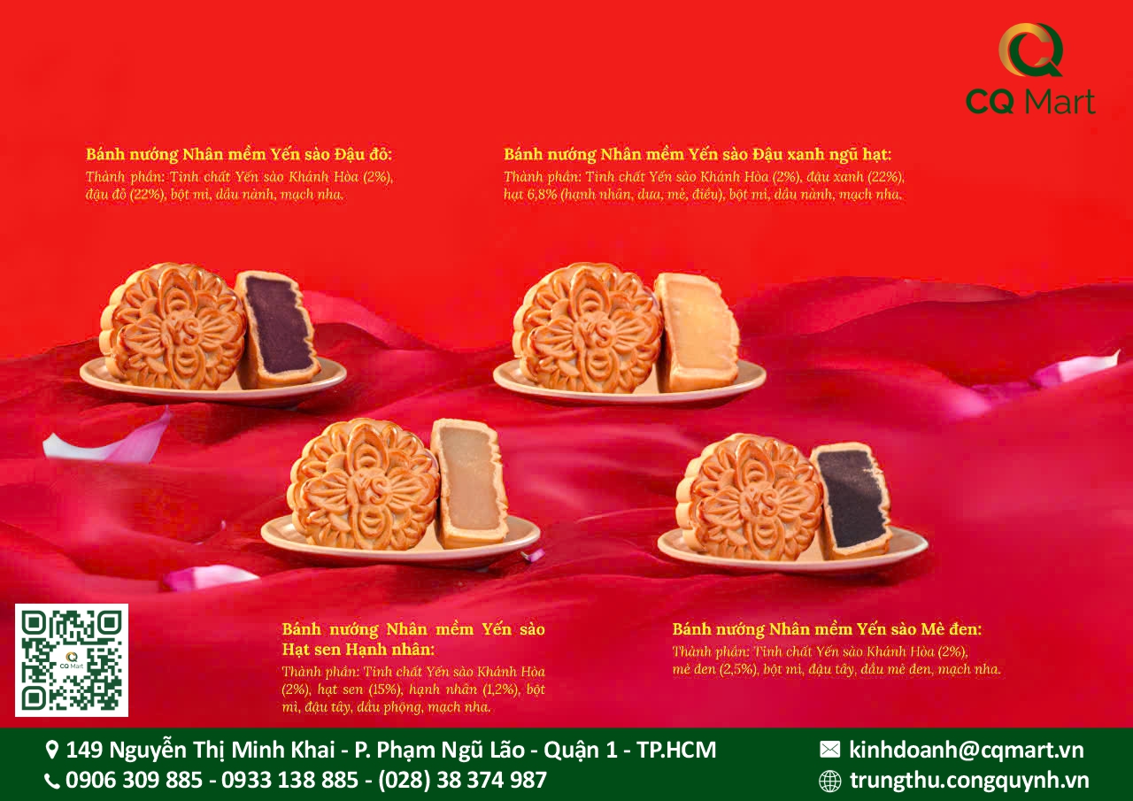Bánh trung thu Yến Sào Khánh Hòa 2025 Hộp 4 Bánh