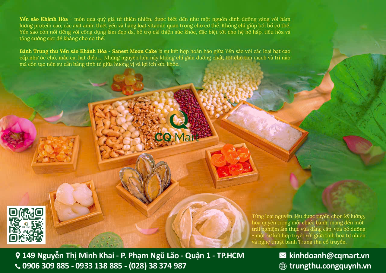 Bánh Trung Thu Yến Sào Khánh Hòa - Hộp 6 Bánh