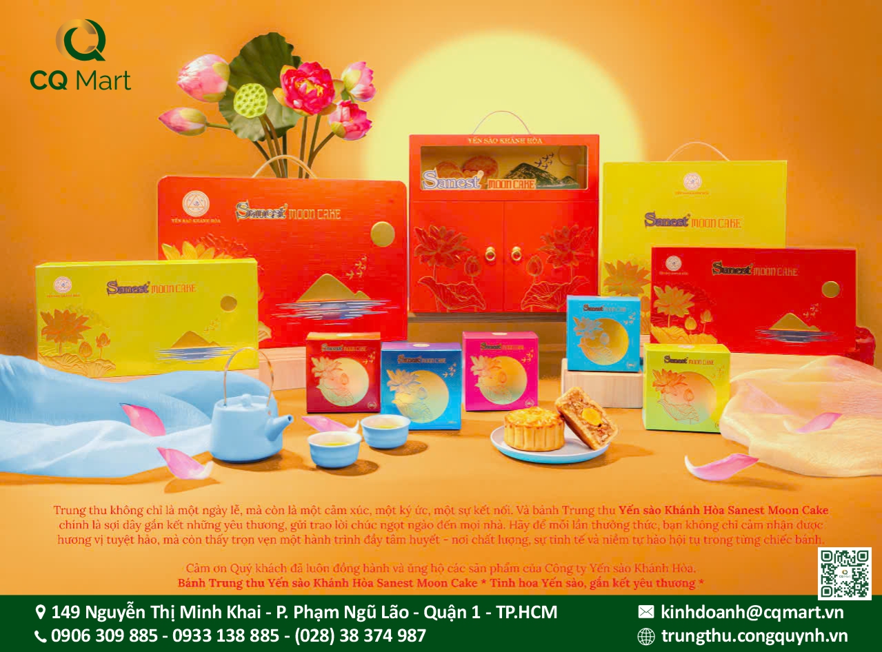 Bánh Trung Thu Yến Sào Khánh Hòa - Hộp 6 Bánh