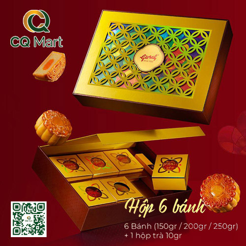Bánh Trung Thu Givral 2025 Combo Như Ý ( 6 Bánh) 