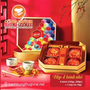 Bánh Trung Thu Givral 2023 Combo Sắc Màu (4 Bánh)