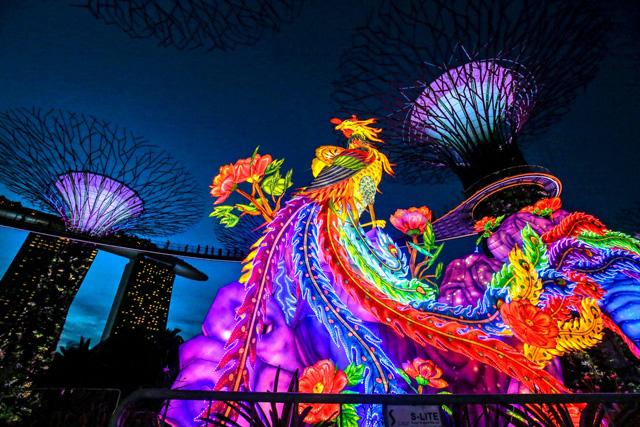 lễ hội đèn tại garden bay singapore